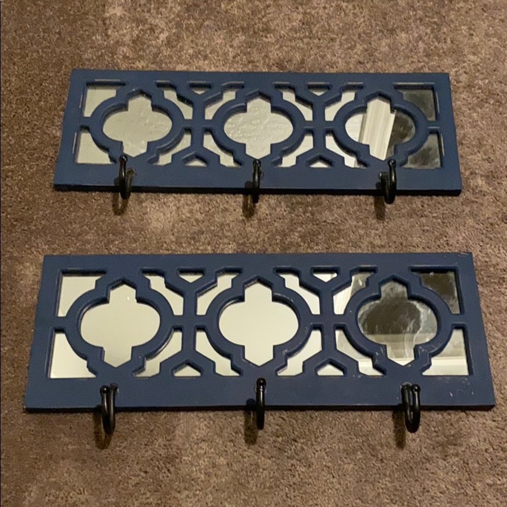 Home decor mirrors with hooks